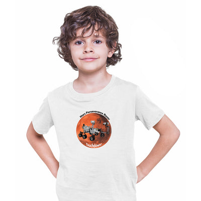 Touchdown Occupy Mars Slogan Red Planet Landing 2021 Nasa perseverance T-shirt for Kids - Kuzi Tees