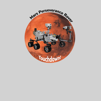 Touchdown Occupy Mars Slogan Red Planet Landing 2021 Nasa perseverance Unisex T-shirt - Kuzi Tees