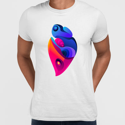 Tropical Bird With A Pink Skirt Unique Surreal Design T-shirt - Kuzi Tees