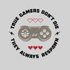 Mens Gaming T-Shirt Old School Gamer Retro Video Game True Gamer Respawn Unisex T-Shirt - Kuzi Tees