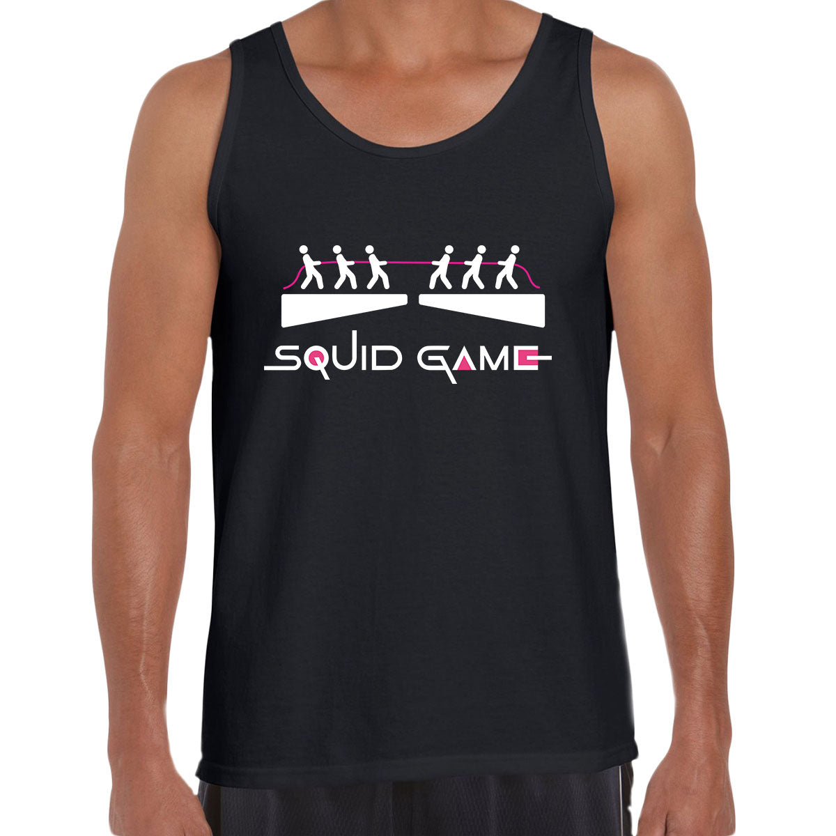 Tug of war Squid Game Cosplay Inspired TV Puzzle Unisex Tank Top - Kuzi Tees