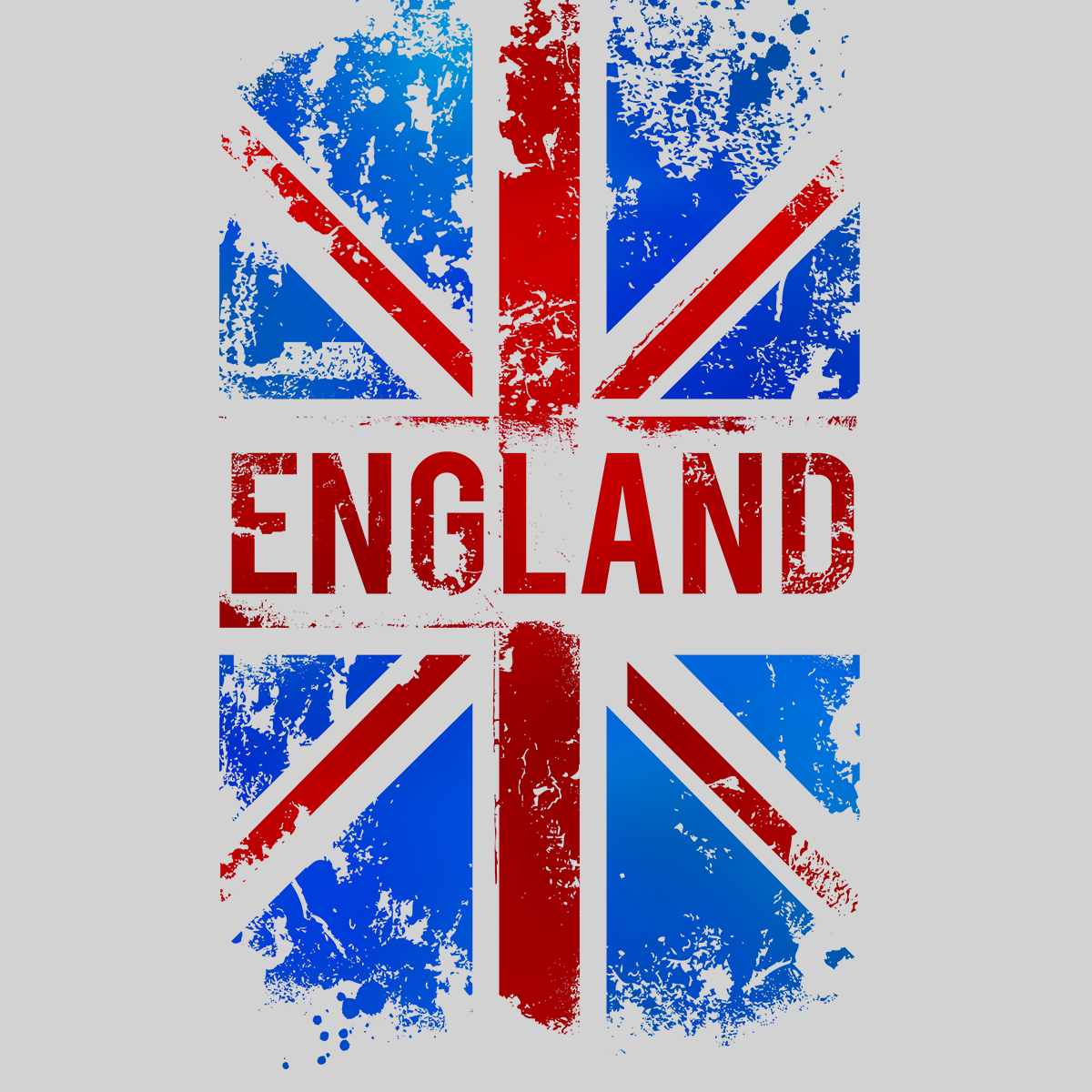 Union Jack Abstract Print Mens T-Shirt Great Britain Flag - Kuzi Tees