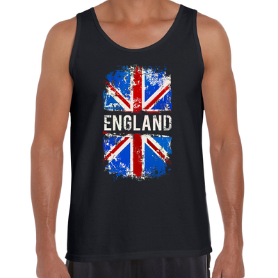 Union Jack Abstract Print Mens Women Tank Top Great Britain Flag - Kuzi Tees