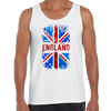 Union Jack Abstract Print Mens Women Tank Top Great Britain Flag - Kuzi Tees