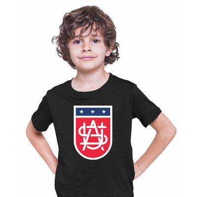USA Logo Sport Baseball Football Kids Shirt - Kuzi Tees