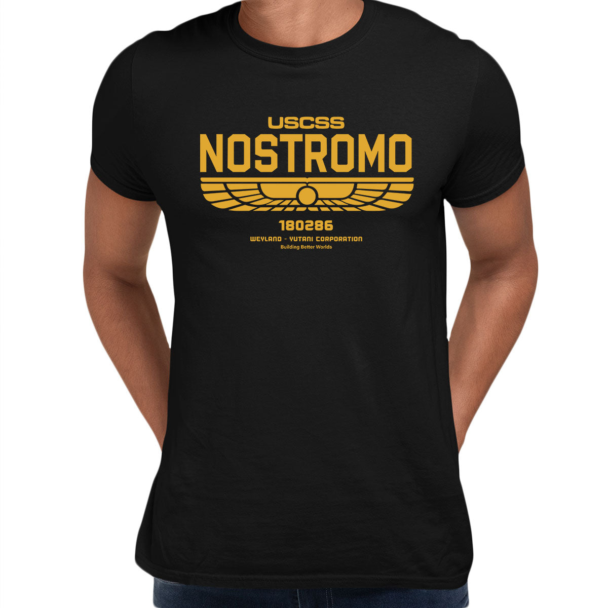 USCSS T-Shirt Nostromo Weyland Yutani Ship - Kuzi Tees