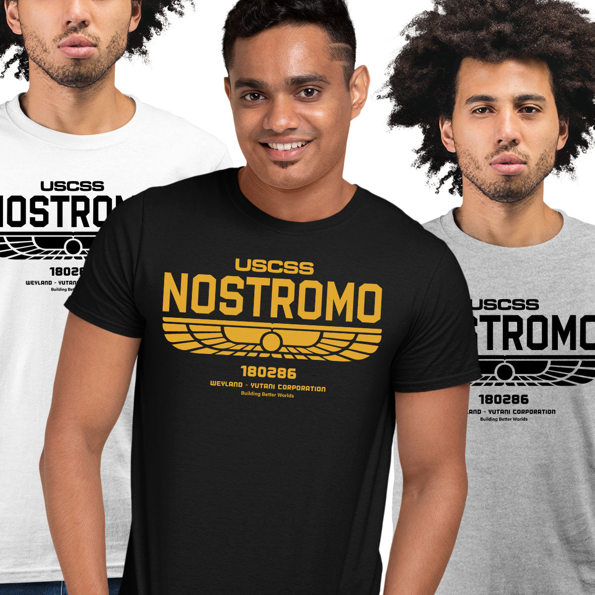 USCSS T-Shirt Nostromo Weyland Yutani Ship - Kuzi Tees