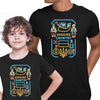 Neon Glow Ukraine National Symbols Black Kids T-Shirt Support Ukraine War - Kuzi Tees