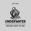 Underwater Dive Swim deep & enjoy the view Scuba Diving Unisex T-shirt - Kuzi Tees
