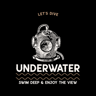 Underwater Dive Swim deep & enjoy the view Scuba Diving Unisex Tank Top - Kuzi Tees