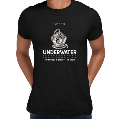 Underwater Dive Swim deep & enjoy the view Scuba Diving Unisex T-shirt - Kuzi Tees