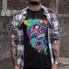 Urban Graffiti Two Demon Skull Angel Wing T-Shirt - Kuzi Tees