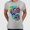 Urban Graffiti Two Demon Skull Angel Wing T-Shirt - Kuzi Tees