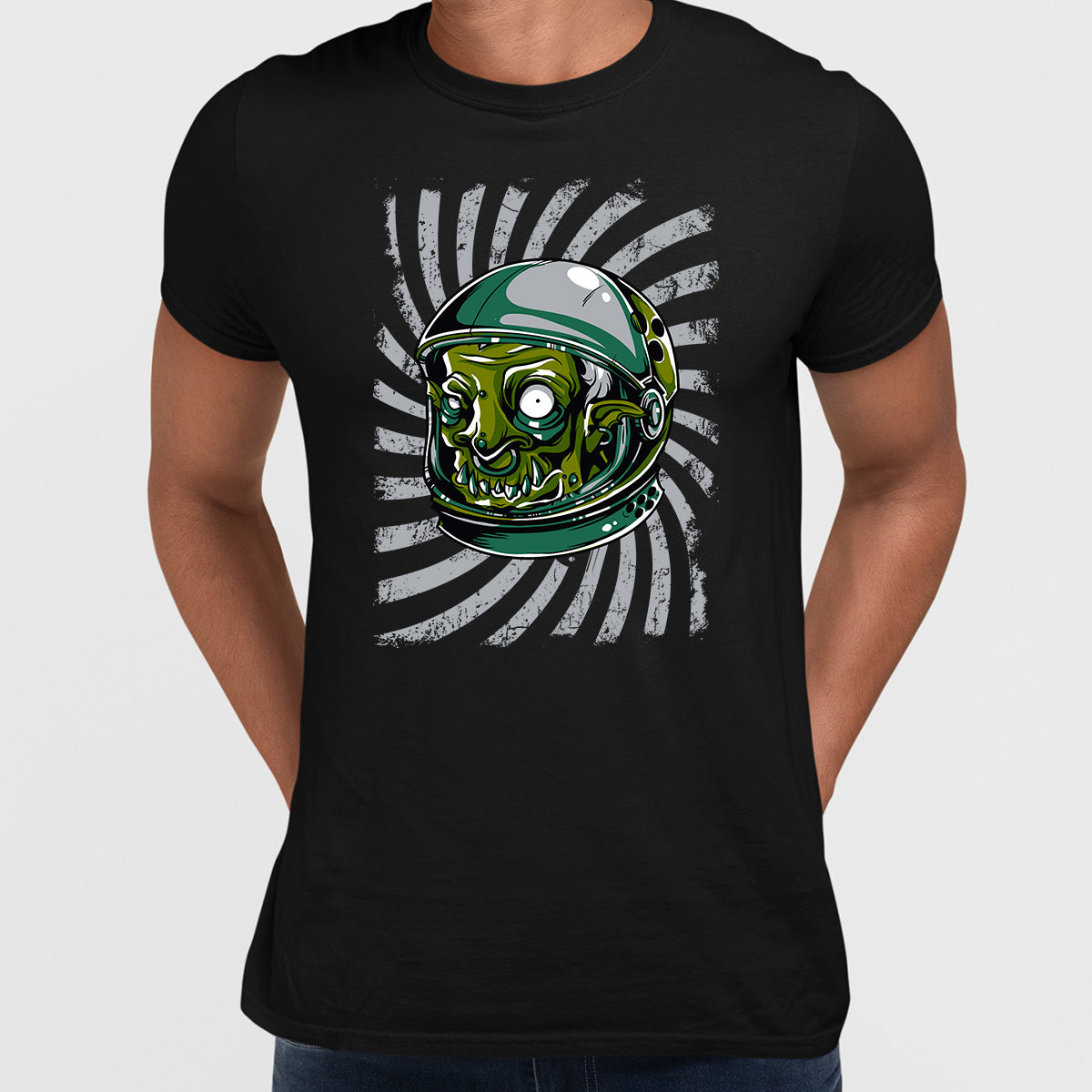Urban Graffiti Zombie Monster Astronaut Illustration T-Shirt - Kuzi Tees