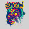 Urban Graffiti Spoon Skull Colorfull illustration T-Shirt - Kuzi Tees