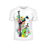 Urban Graffiti Sword Shield & Flower T-Shirt - Kuzi Tees
