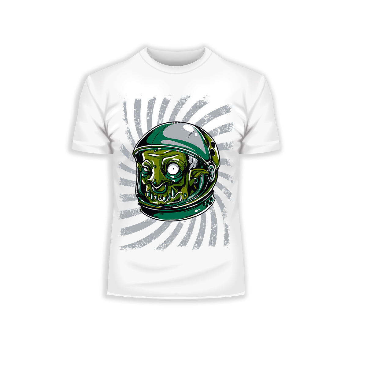 Urban Graffiti Zombie Monster Astronaut Illustration T-Shirt - Kuzi Tees