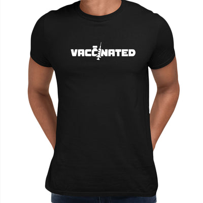 Vaccinated I Survived 2020 Quarantine Vaccine Gift Typography Unisex T-shirt - Kuzi Tees
