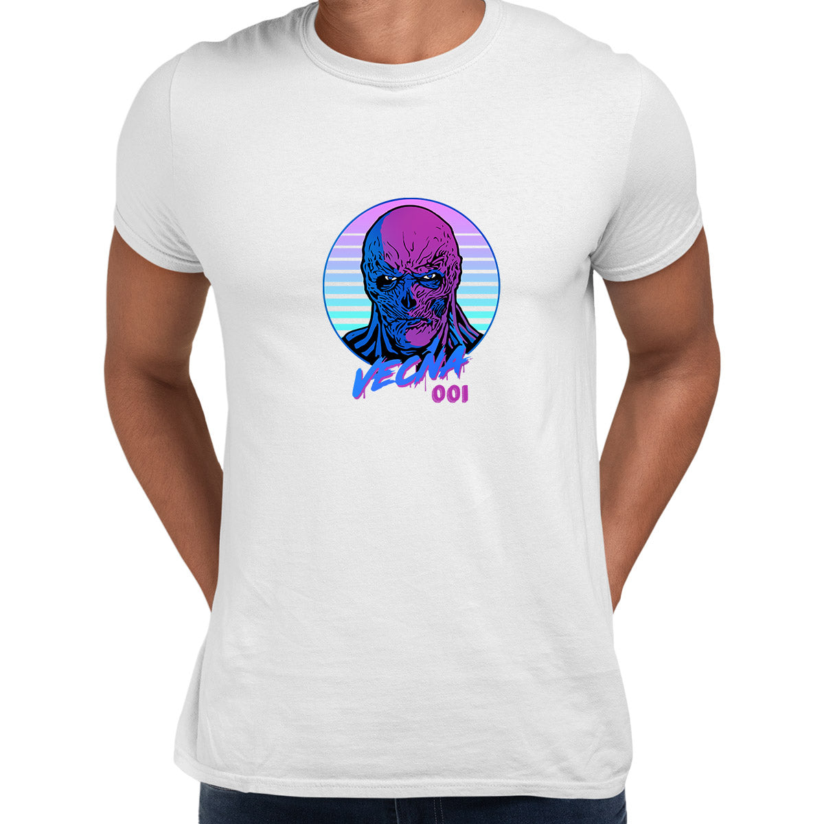 Vecna White T-shirt Stranger Things