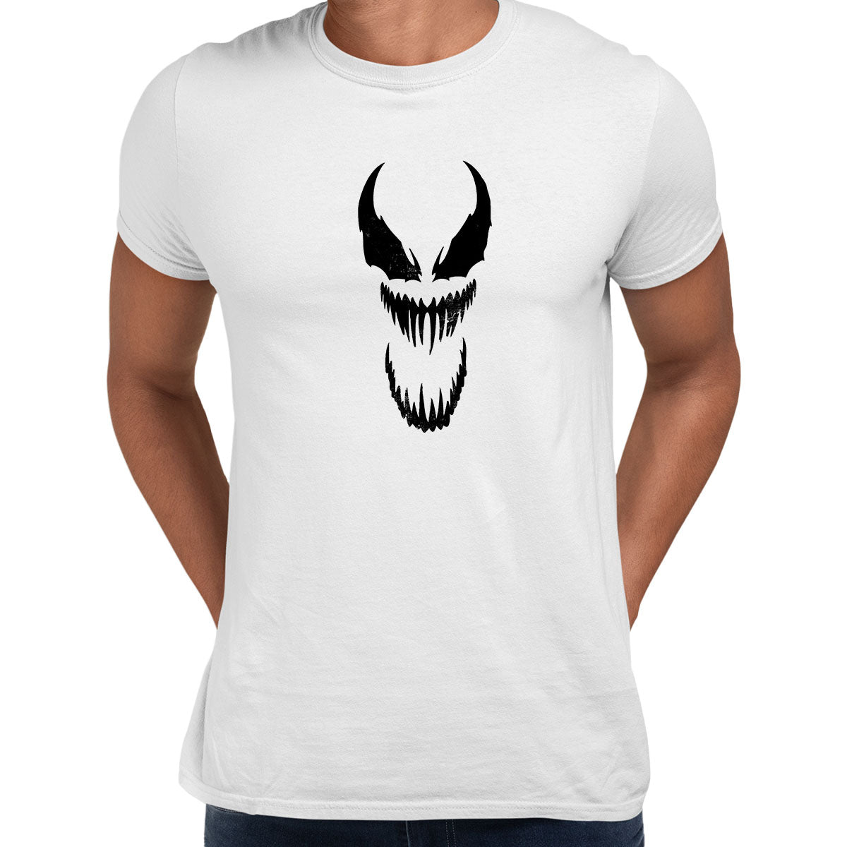 Venom Carnage Face Tom Hardy Adults Unisex T-Shirt - Kuzi Tees