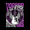 Voodoo Rock Festival 68 Retro Indie Blues Vintage Graphic Print Crew Neck Typography Unisex T-shirt - Kuzi Tees