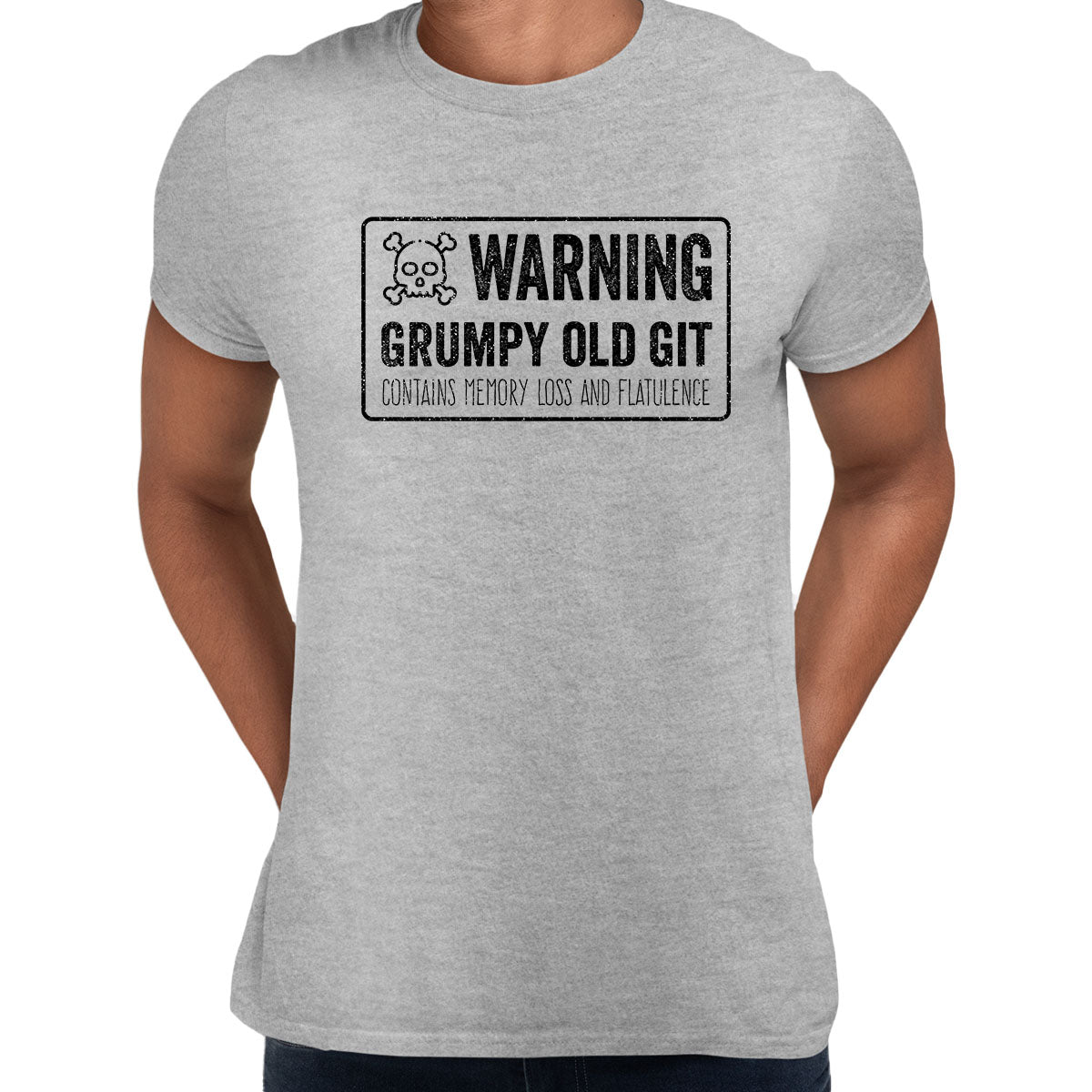 Warning grumpy old git Mens Funny T-Shirt Novelty Joke T-Shirt Rude Gi ...