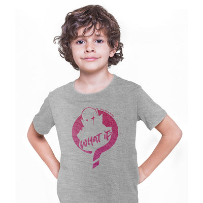 What If MCU Marvel Tee Pink Typography T-shirt for Kids - Kuzi Tees