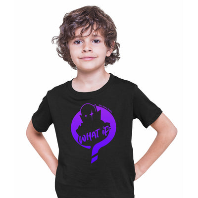 What If MCU Marvel Tee Purple Typography T-shirt for Kids - Kuzi Tees