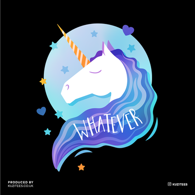 Whatever Unicorn Rule the World T-shirts With An Attitude - Kuzi Tees