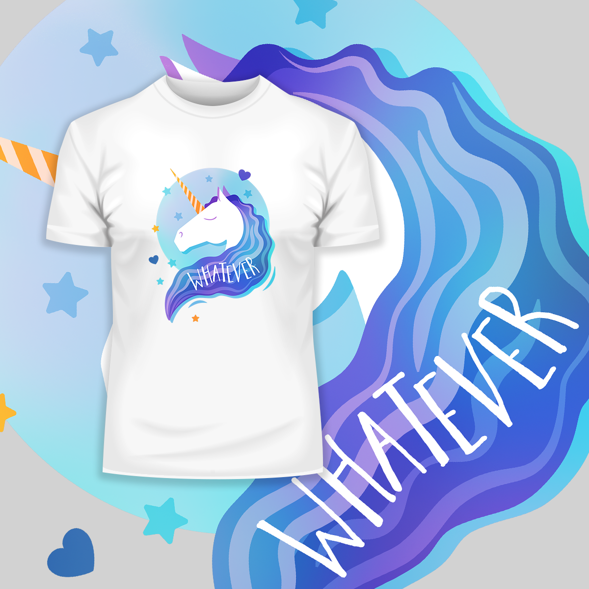Whatever Unicorn Rule the World T-shirts With An Attitude - Kuzi Tees