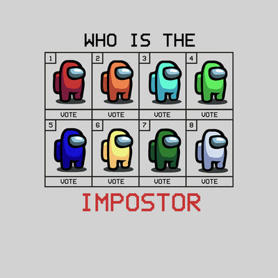 Who is The Impostor Among Us Gamer Funny Gift Unisex Tee Top T-shirt for Men Xmas - Kuzi Tees