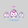 You are Amazing Unicorn Emoji Face Reaction WOW - Kuzi Tees