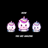 You are Amazing Unicorn Emoji Face Reaction WOW - Kuzi Tees