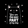 You are the best part of my day Funny Animal Quote Unisex T-shirt - Kuzi Tees