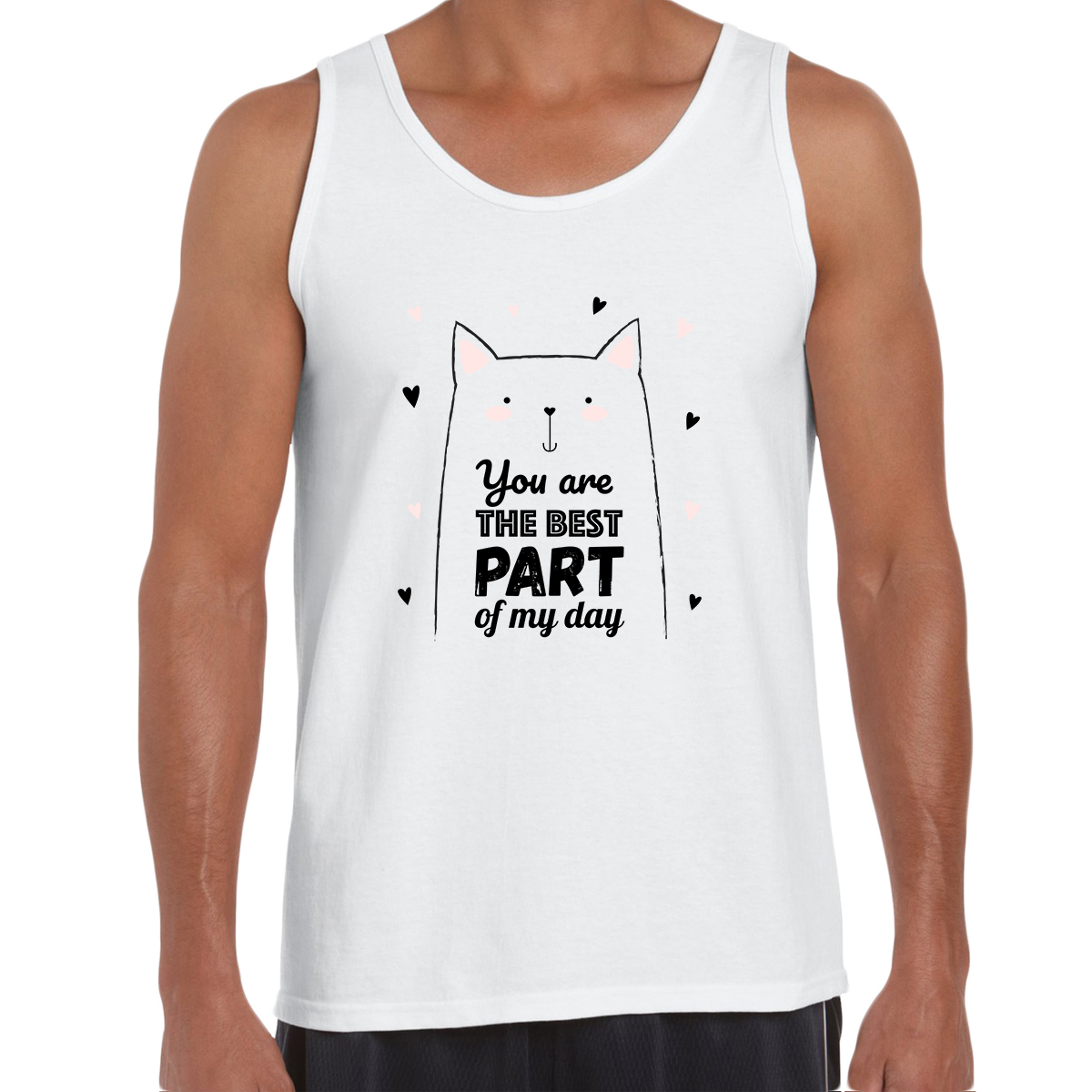 You are the best part of my day Funny Animal Quote Tank Top - Kuzi Tees