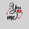 You and me Valentines Love T-shirt for men Unisex T-Shirt - Kuzi Tees