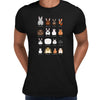 Rabbits breeds chart Typography Unisex T-shirt - Kuzi Tees