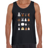 Rabbits breeds chart Typography Unisex Tank Top - Kuzi Tees