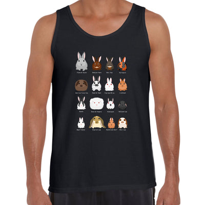 Rabbits breeds chart Typography Unisex Tank Top - Kuzi Tees
