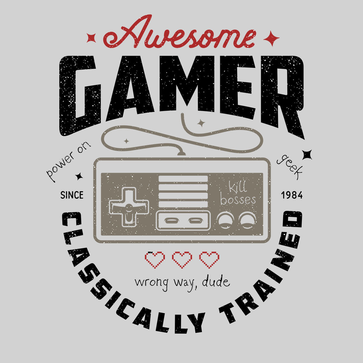 Kids Gaming T-Shirt Old School Gamer Retro Video Game Awesome Player T-shirt for Kids - Kuzi Tees
