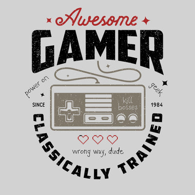 Kids Gaming T-Shirt Old School Gamer Retro Video Game Awesome Player T-shirt for Kids - Kuzi Tees