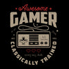 Mens Gaming T-Shirt Old School Gamer Retro Video Game Awesome Player Unisex T-Shirt - Kuzi Tees