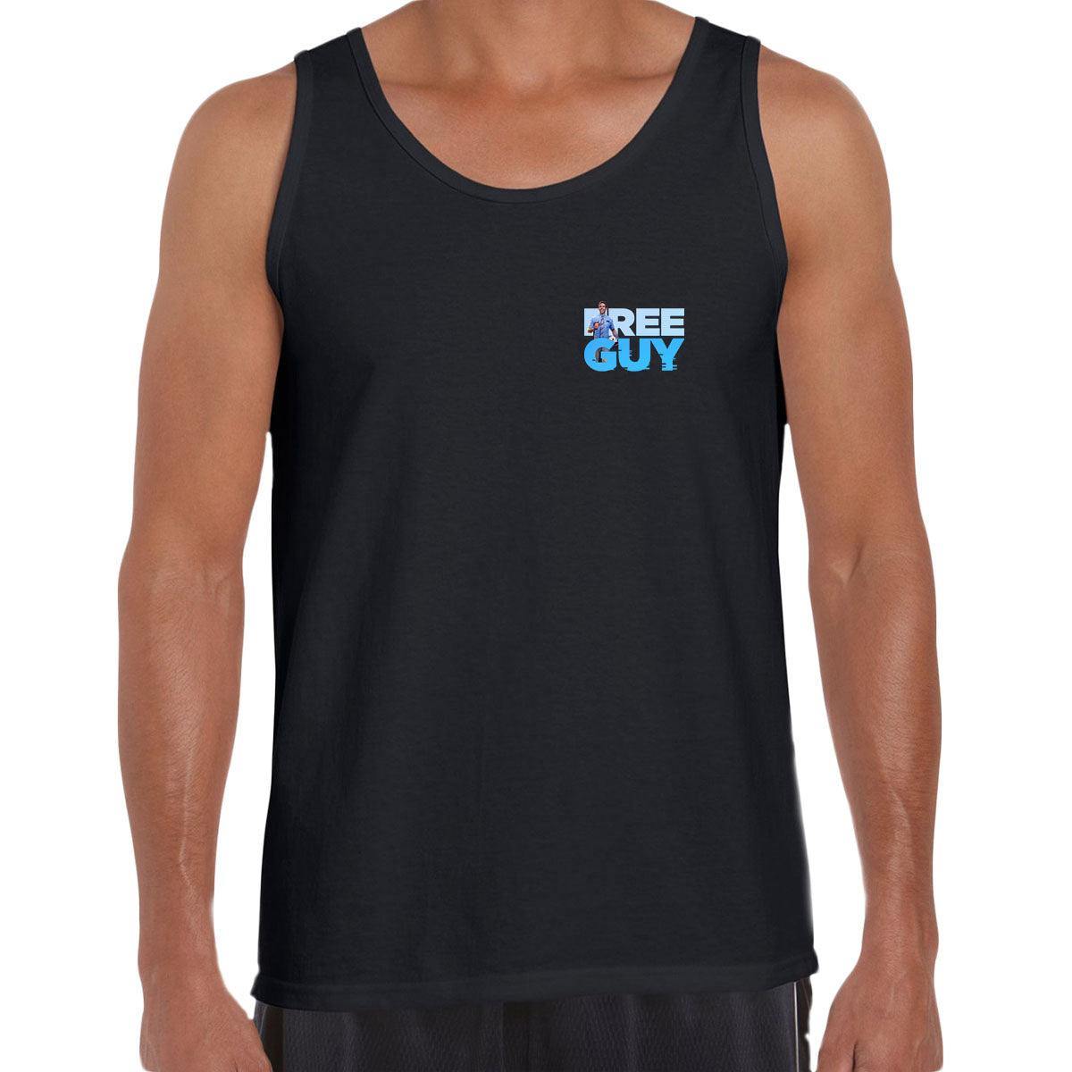 Free Guy Movie Pocket Size Typography Unisex Tank Top - Kuzi Tees