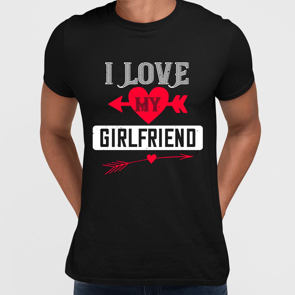 I love my girlfriend - valentine's day T-shirt edition - Kuzi Tees