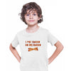 I put bacon on my bacon Funny Slogan Kids T-Shirt - Kuzi Tees