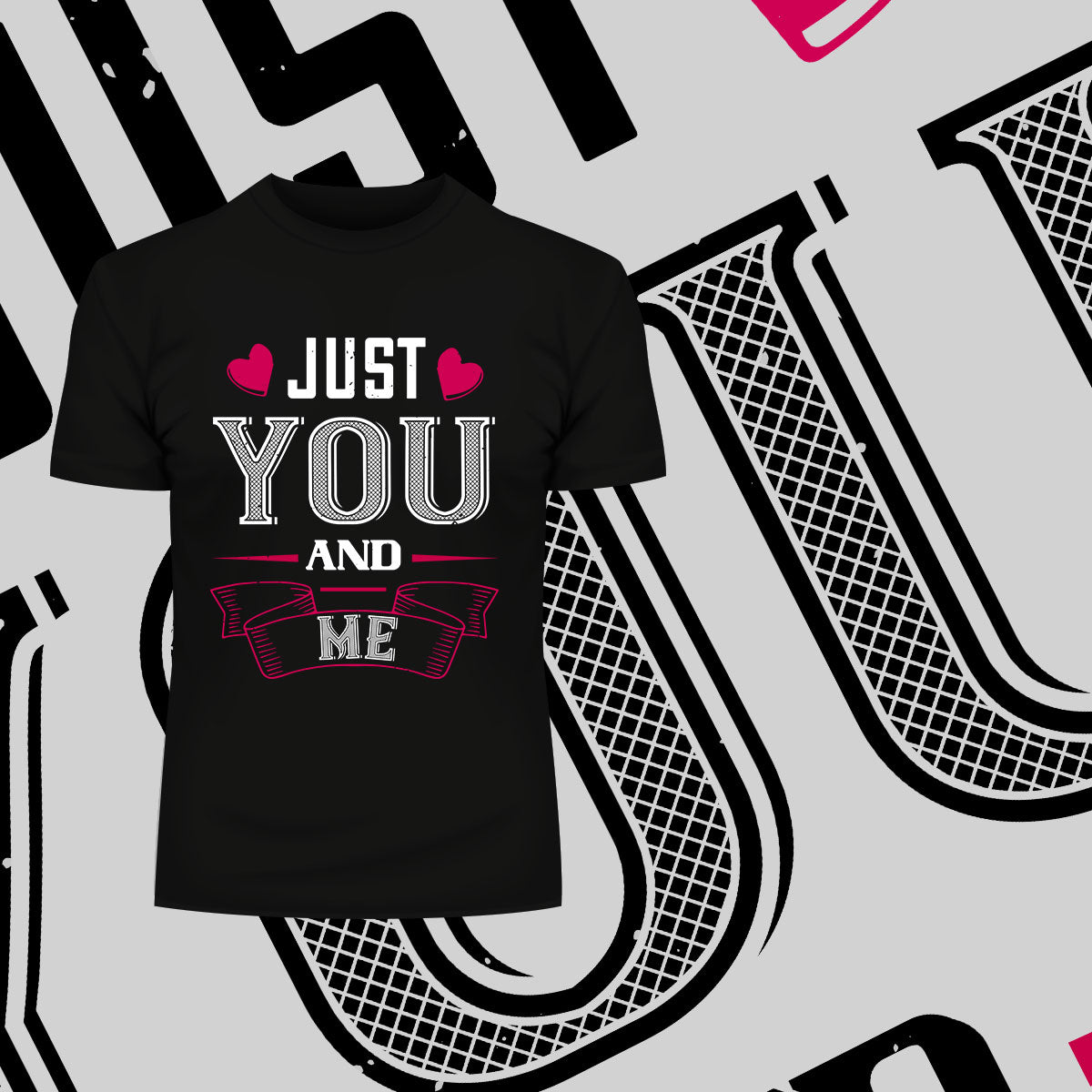 Just you and me - valentine's day Unisex T-shirt edition - Kuzi Tees