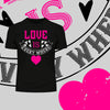Love is every where - valentine's day Unisex T-shirt edition - Kuzi Tees