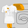 Old-Skool One Line Drawing Abstract Face One - Kuzi Tees
