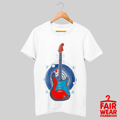 Retro Old Skool - Guitar & The Universe - Kuzi Tees