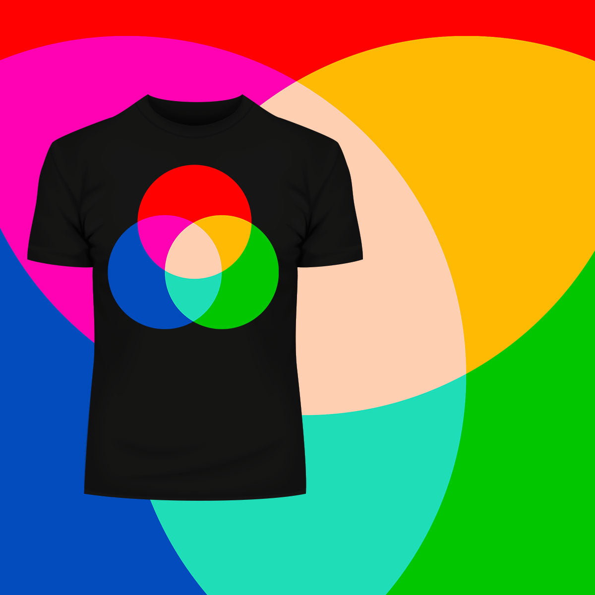 Modern Geometric Elements - Line Dots & Shapes Printed t-shirts Unisex Sample 07 - Kuzi Tees